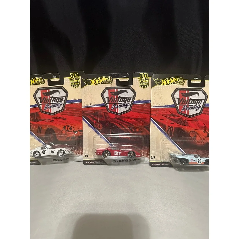 Hot Wheels Premium Vintage Racing Club Ferrari 250 GTO Porsche 917K Corvette Lot